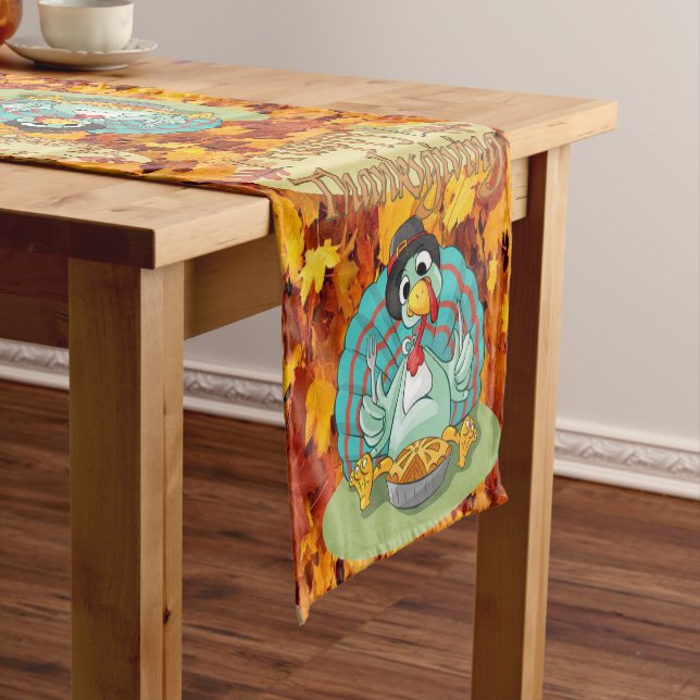 Tablecloth Runner Happy Thanksgiving Day (In Situ)