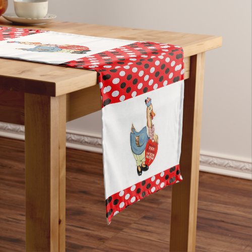 Tablecloth Runner Valentines Duck