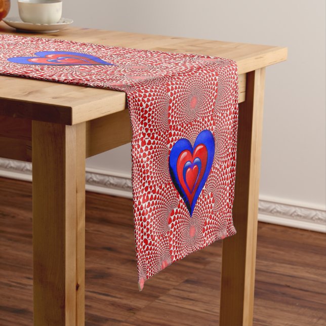 Tablecloth Runner Valentines Heart (In Situ)