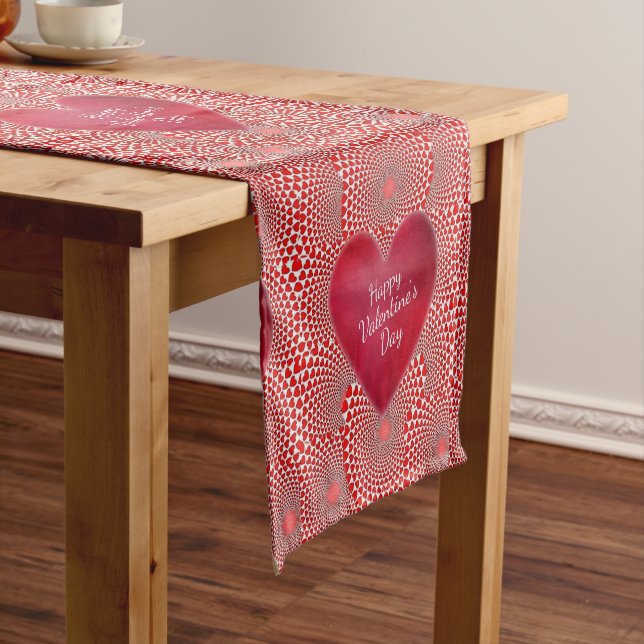 Tablecloth Runner Valentines Heart (In Situ)