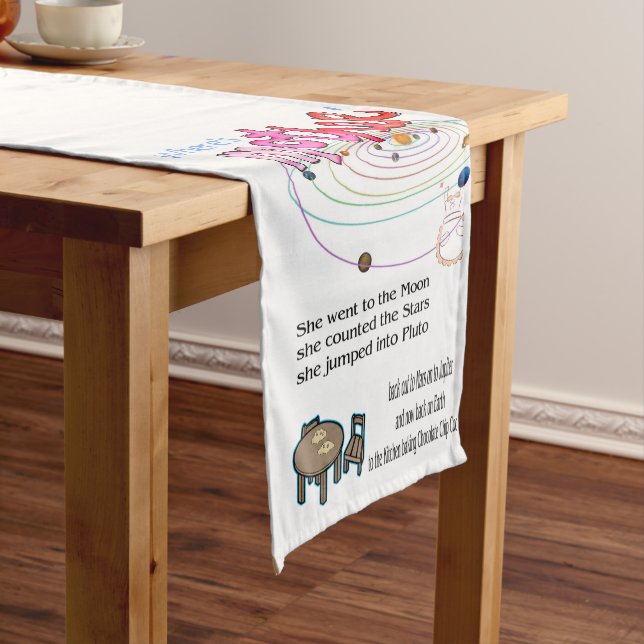 Tablecloth Runner Where's Mom?  (In Situ)