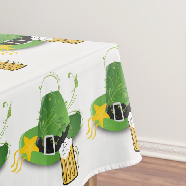 Tablecloth Saint Patrick's Day Hats Beer (In Situ)