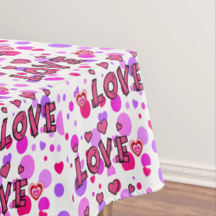 Tablecloth Valentine's Day Love