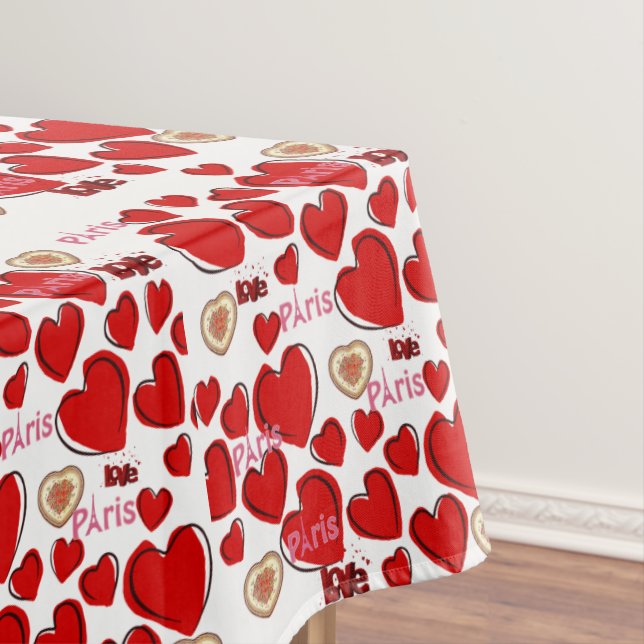 Tablecloth Valentine's Day Paris France (In Situ)
