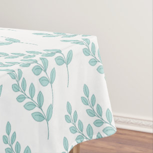 Tablecloth White Leaves Nature