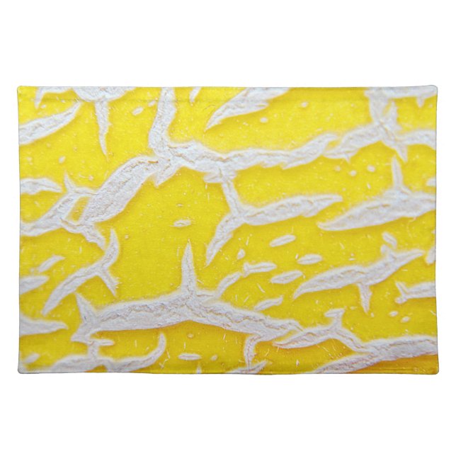 tablecloths, yellow and gray set placemat (Front)