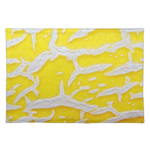 tablecloths, yellow and gray tablecloths placemat
