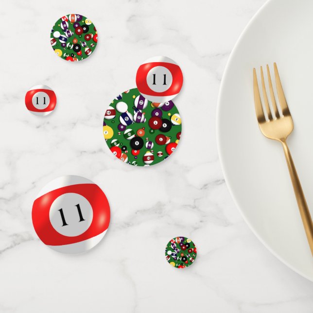 Tablefetti - Billiards and 11 Ball Confetti (Group)