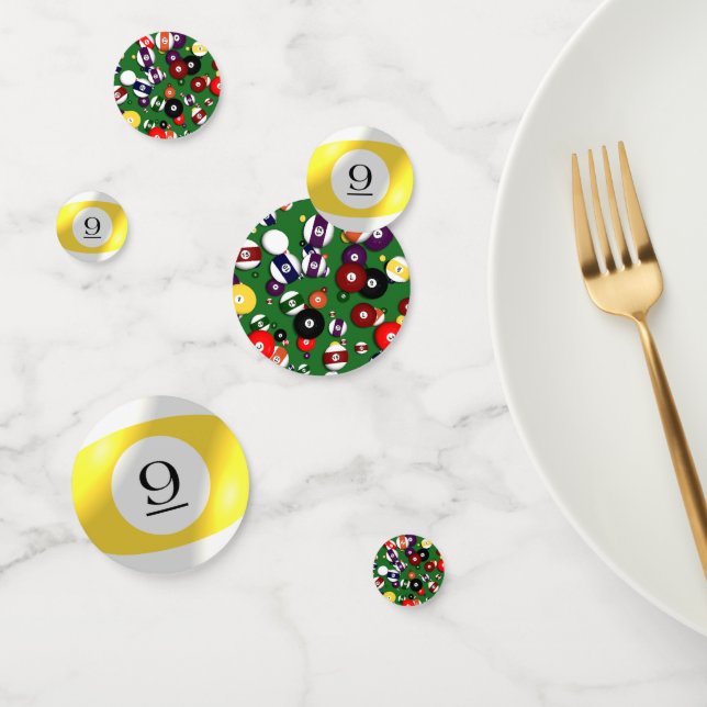 Tablefetti - Billiards and 9 Ball Confetti (Group)
