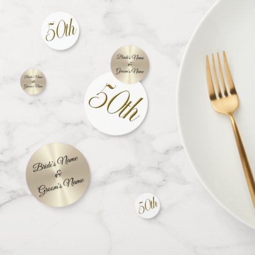 Tablefetti _ Personalized 50th Wedding Anniversary Confetti