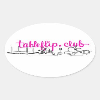 tableflip.club Oval Stickers