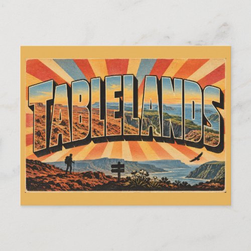 Tablelands NL Earth Mantle Hike Art Postcard