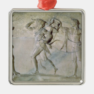 Tablet depicting Hercules Metal Ornament