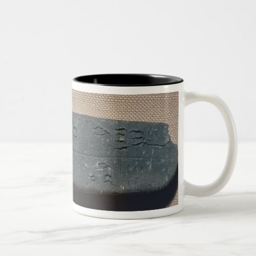 Tablet inscribed in Linear B  sheep Two_Tone Coffee Mug