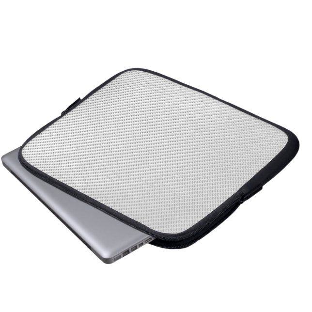 Tablet & Laptop Sleeve - Carbon Fiber - White (Front Bottom)