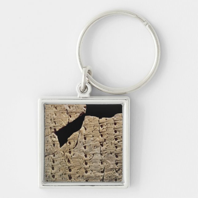 Tablet with cuneiform script, from Uruk Keychain (Front)