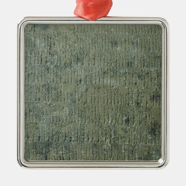 Tablet with cuneiform script metal ornament (Front)