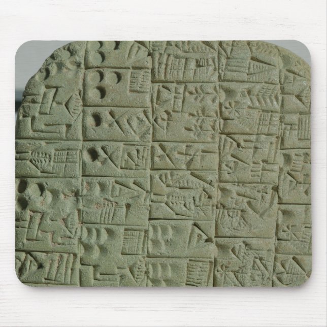 Tablet with cuneiform script mouse pad (Front)