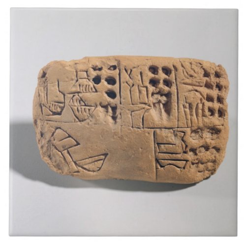 Tablet with pictographic inscription Protoliterat Tile