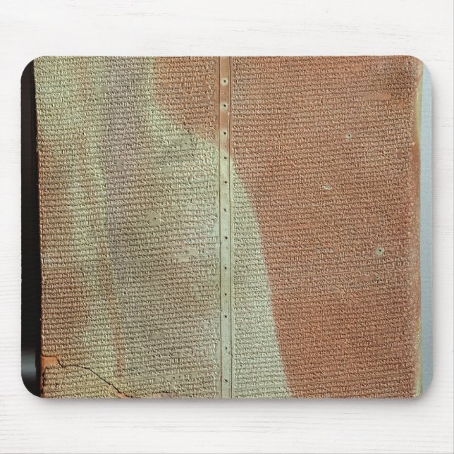 Tablet with the history of King Sargon II Mouse Pad (Front)