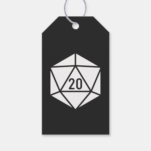 Tabletop Chic in Black Gift Tag (Front)