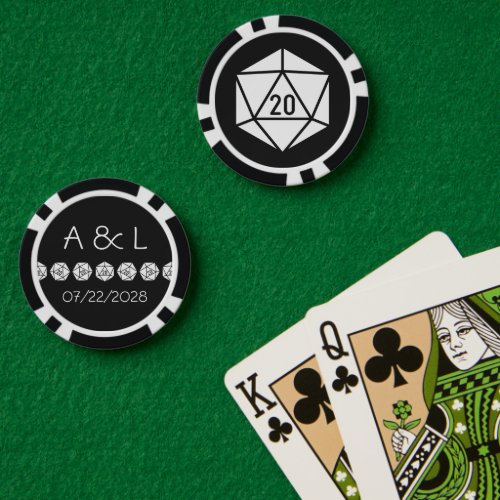 Tabletop Chic in Black Poker Chips