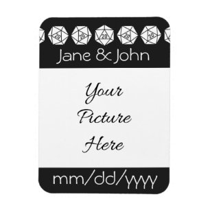Tabletop Chic in Black Save-the-Date Magnet