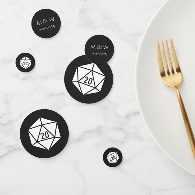 Tabletop Chic in Black Table Confetti (Group)