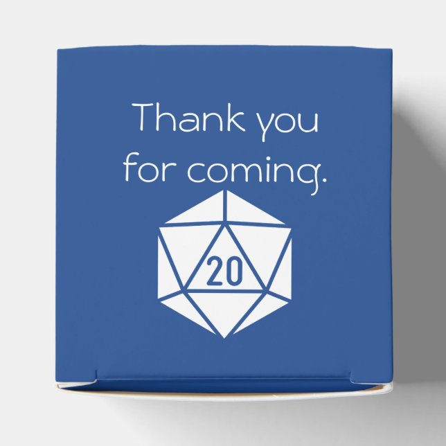 Tabletop Chic in Blue Favor Box (Top)