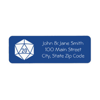Tabletop Chic in Blue Return Address Label