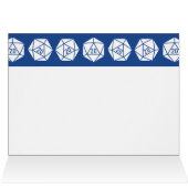 Tabletop Chic in Blue Thank You Card (Inside Horizontal (Top))