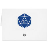 Tabletop Chic in Blue Thank You Card (Back Horizontal)