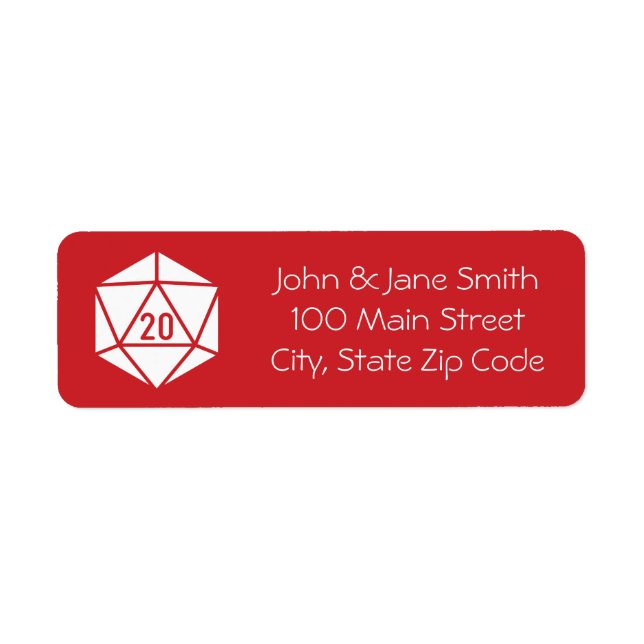 Tabletop Chic in Cherry Return Address Label (Front)