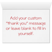 Tabletop Chic in Cherry Thank You Card (Inside Horizontal (Bottom))