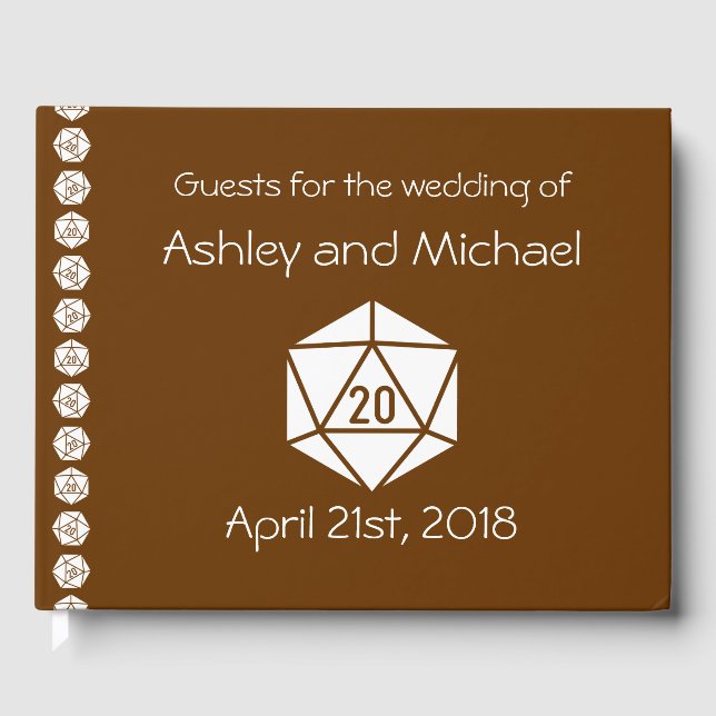 Tabletop Chic in Chocolate Guest Book (Front)
