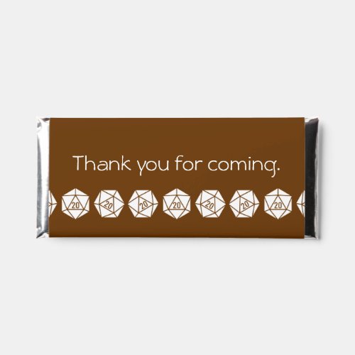Tabletop Chic in Chocolate Hershey Bar Favors