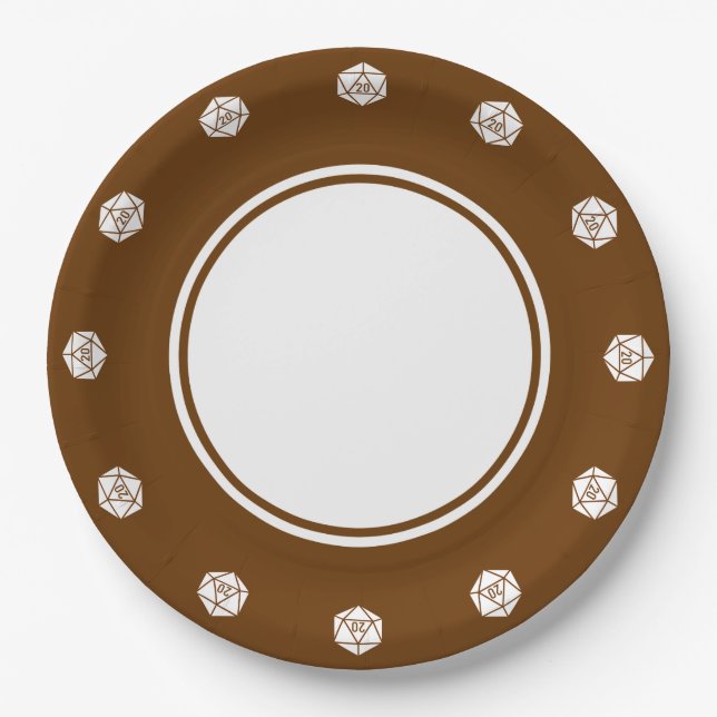 Tabletop Chic in Chocolate Paper Plate (Front)