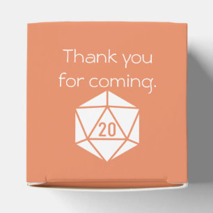 Tabletop Chic in Coral Favor Box