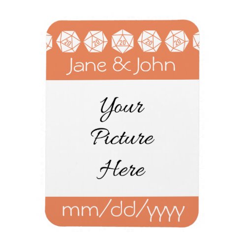 Tabletop Chic in Coral Save_the_Date Magnet