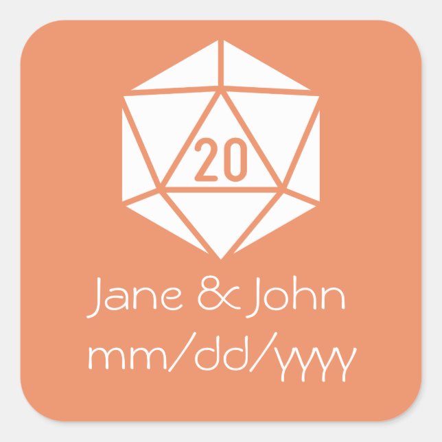 Tabletop Chic in Coral Sticker (Front)