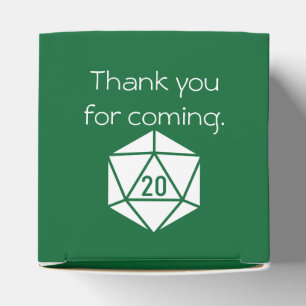 Tabletop Chic in Green Favor Box