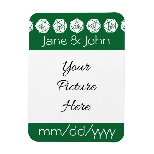 Tabletop Chic in Green Save_the_Date Magnet