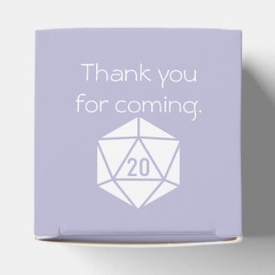Tabletop Chic in Lavender Favor Box