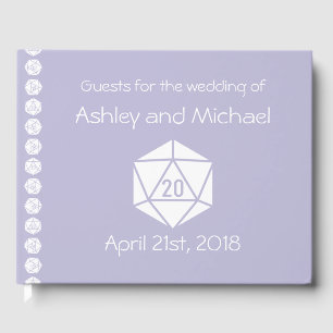 Tabletop Chic in Lavender Guest Book