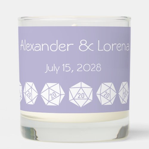 Tabletop Chic in Lavender Scented Candle