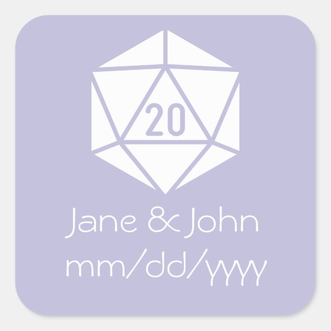 Tabletop Chic in Lavender Sticker (Front)