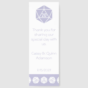 Tabletop Chic in Lavender Wedding Favor Bookmarks