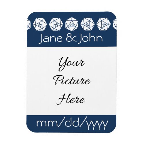Tabletop Chic in Navy Save_the_Date Magnet