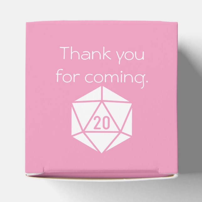 Tabletop Chic in Petal Pink Favor Box (Top)