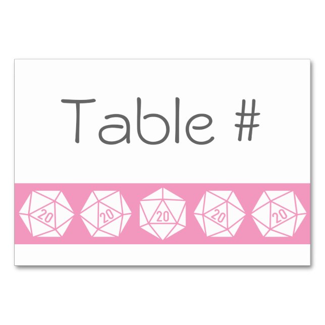 Tabletop Chic in Petal Pink Table Card (Front)